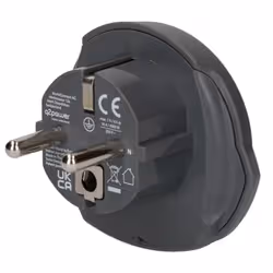 Max Hauri AG 165438 adattatore per presa di corrente Tipo C (Europlug) Universale Nero - Vista aggiuntiva 2