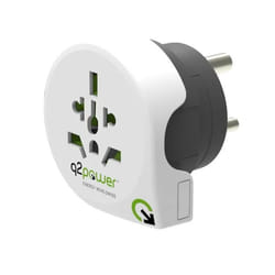 Max Hauri AG 132475 adattatore per presa di corrente Universale Nero, Bianco
