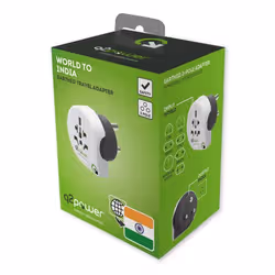Max Hauri AG 132475 adattatore per presa di corrente Universale Nero, Bianco - Vista aggiuntiva 3