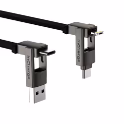 Rolling Square inCharge 6 Max cavo USB 1,5 m USB C USB A Grigio