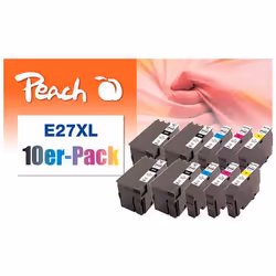 Peach 0F319986, Nero, Ciano, Magenta, Giallo, 20 ml, 14 ml, 10 pz, 1210 pagine, Confezione multipla