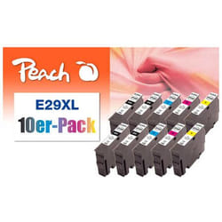 Peach 0F319987 cartuccia d'inchiostro 10 pz Nero, Ciano, Magenta, Giallo
