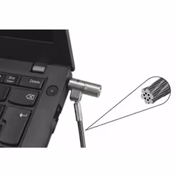 DICOTA D31886 cavo di sicurezza Nero, Argento 2 m - Vista aggiuntiva 4