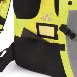 DICOTA Hi-Vis zaino Giallo Polietilene tereftalato (PET), Poliuretano termoplastico (TPU) - Vista aggiuntiva 8