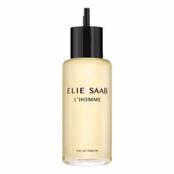 Elie Saab L'Homme Eau De Parfum Refill 150ml, Uomo, 50 ml, Flacone di ricarica, Profumo liquido, Bergamotto, Limone, Pepe ros ...