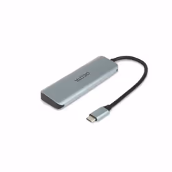 DICOTA D32061 hub di interfaccia USB tipo-C 10000 Mbit/s Argento - Vista aggiuntiva 2