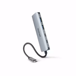 DICOTA D32061 hub di interfaccia USB tipo-C 10000 Mbit/s Argento - Vista aggiuntiva 3