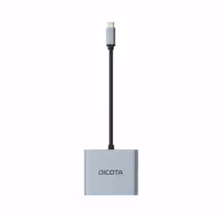 DICOTA D32063 docking station per dispositivo mobile Tablet/Smartphone/Laptop Argento - Vista aggiuntiva 4