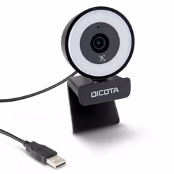 DICOTA D32066 webcam 5 MP 2592 x 1944 Pixel USB 2.0 Nero - Vista aggiuntiva 3