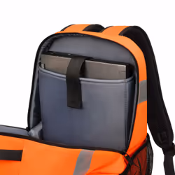 DICOTA P20471-18 zaino Nero, Grigio, Arancione Polietilene tereftalato riciclato (rPET) - Vista aggiuntiva 6