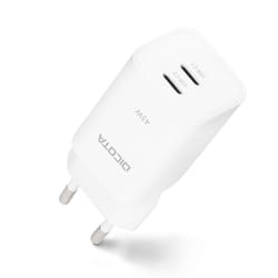 DICOTA D32182 Caricabatterie per dispositivi mobili Computer portatile, Smartphone, Tablet Bianco AC Ricarica rapida Interno