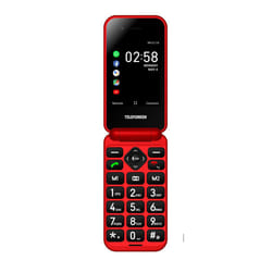 Telefunken S740 Red 7,11 cm (2.8") 129 g Rosso Telefono per anziani