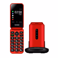 Telefunken S740 Red 7,11 cm (2.8") 129 g Rosso Telefono per anziani