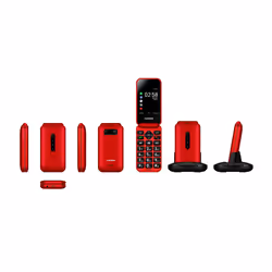 Telefunken S740 Red 7,11 cm (2.8") 129 g Rosso Telefono per anziani