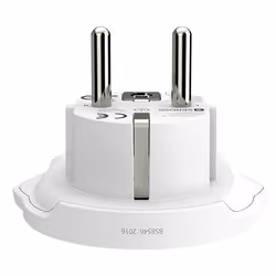 Skross 1.500211C-E adattatore per presa di corrente Universale Tipo C (Europlug) Bianco - Vista aggiuntiva 2