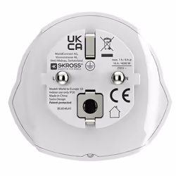 Skross 1.500211C-E adattatore per presa di corrente Universale Tipo C (Europlug) Bianco - Vista aggiuntiva 5