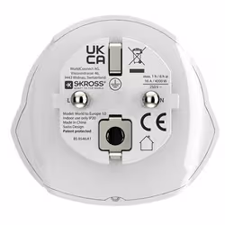 Skross 1.500266-E adattatore per presa di corrente Tipo F Universale Bianco - Vista aggiuntiva 5