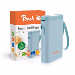 Peach PE110, Termica diretta, 203 x 203 DPI, 60 mm/s, Wireless, Batteria integrata, Blu