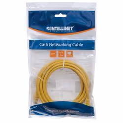Intellinet Cat5e UTP, 3m cavo di rete Giallo U/UTP (UTP) - Vista aggiuntiva 4
