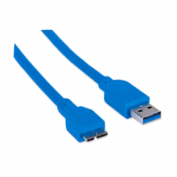 Manhattan 325424 cavo USB USB 3.2 Gen 1 (3.1 Gen 1) 2 m USB A Micro-USB B Blu