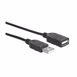 Manhattan 338653 cavo USB USB 2.0 1,8 m USB A Nero