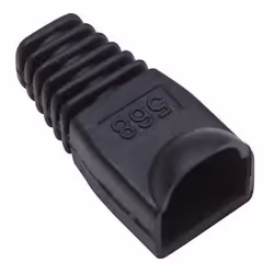 Intellinet 504355, Guaina, Nero, RJ-45