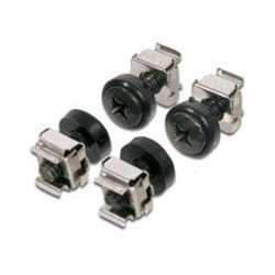 Intellinet - Kit Set 4 Viti 4 Dadi e 4 Rondelle per Montaggio Rack Nero