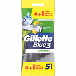 RASOIO GILLETTE BLUE 3 SENSITIVE IN CONFEZIONE DA 4 LAMETTE +1 Il rasoio Gillette Blue 3 Sensitive è progettato per offrire u ...
