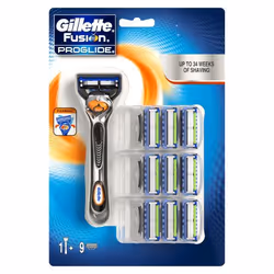 Gillette Fusion Proglide, Grigio, Arancione, 1 pz