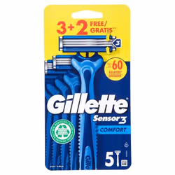 Scopri il rasoio da uomo Gillette Sensor 3 Comfort, progettato per una rasatura precisa e confortevole. Questo pacchetto cont ...