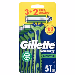 Il Gillette Sensor 3 Sensitive è un rasoio da uomo usa e getta di alta qualità, progettato per fornire una rasatura liscia e ...