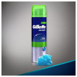 Gillette Series Sensitive Gel da barba Uomo 200 ml