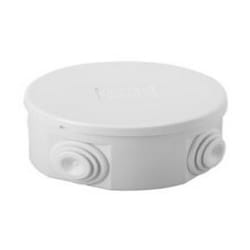 Cassetta Derivazione con coperchio basso a pressione, IP44, Dimensioni interne 80x80x40, Pareti con passacavi, Grigio Ral 7035 Gewiss GW44003