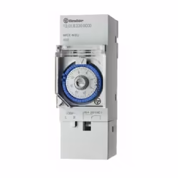 Orologio meccanico giornaliero 1 Contatto 1 scambio (Aperto - Chiuso) Montaggio su barra 35 mm Alimentazione 230V