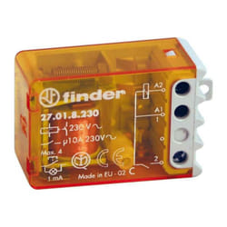 Finder - Interruttore Relè Ad Impulsi Passo Passo, Serie 27, 1 Contatto 270182300000