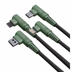 Hune AT-ACC-CA-362 cavo USB USB 2.0 1,2 m USB A USB C/Micro USB-A/Lightning Verde, Grigio, Arancione