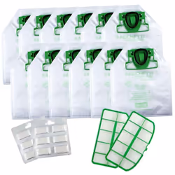 Kit sacchetti Folletto VK 200 220S con 12 sacchetti, 12 profumi e 2 filtri motore Kit per un anno con 12 sacchetti, 12 profum ...