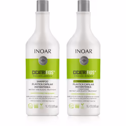 Inoar 7898581089285, Qualsiasi tipo, 2 pz, Capelli fragili, Capelli rovinati, Anticrespo, Shine, Levigante, Setificante, Rinf ...