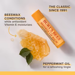 Balsamo labbra idratante 100% naturale, cera d'api originale 4 g