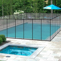 Costway - Recinzione di Protezione per Piscina, Barriera Protettiva, Cancelletto di Sicurezza per Piscina, 360 x 125 cm