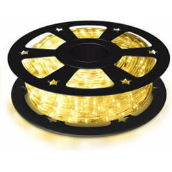 Tubo Luminoso a led 30 m, 1080 led Lampadine Decorazioni per Interni ed Esterni, per Camere, Giardini, Natale, Matrimoni, Feste (bianco caldo)