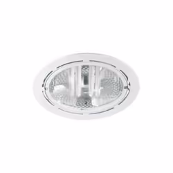 Faro da incasso bianco con due portalampada attacco G24q-3 (4 pin) Diametro 160