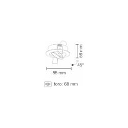 Stone - Faretto Incasso Soffitto Tondo Orientabile, IP65, Cromo Lucido 8006/CL