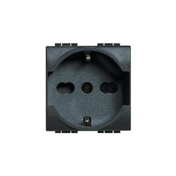 Living International Presa 2P+T 16A 250 Va.c, Bipasso e Shuko Bticino L4140/16-