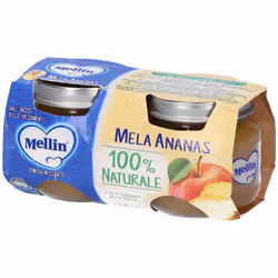 Mellin Omogeneizzato Mela Ananas per Infanzia 2 Vasetti da 100g