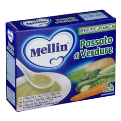 Mellin Passato Verdure per Pappe e Minestre 8 Bustine da 8g
