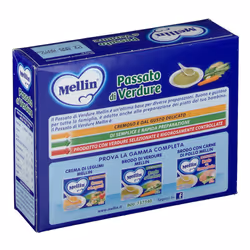 Mellin Passato Verdure per Pappe e Minestre 8 Bustine da 8g