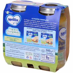 Mellin Pappa Completa al Vitello per Bambini 2 Pezzi da 250g - Vista aggiuntiva 4