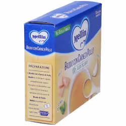 Mellin Brodo Carne Pollo per Svezzamento 10 Bustine da 5 g