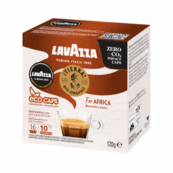 Lavazza Tierra for Africa, Capsule caffè, Caffè, A Modo Mio, 16 pz, 120 g, Scatola
